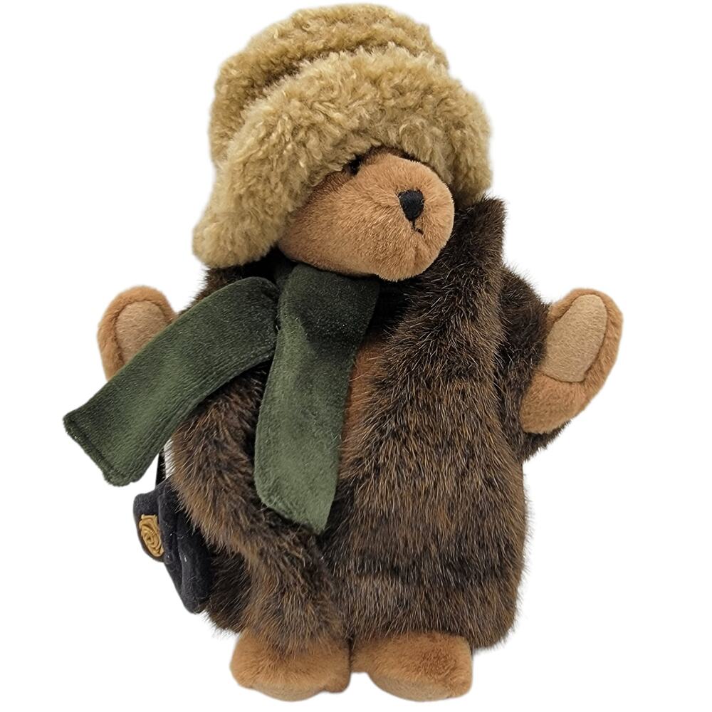 BOYDS BEARS Aunt Bessie Skidoo Bear Fur Coat The Investment Collection 91931